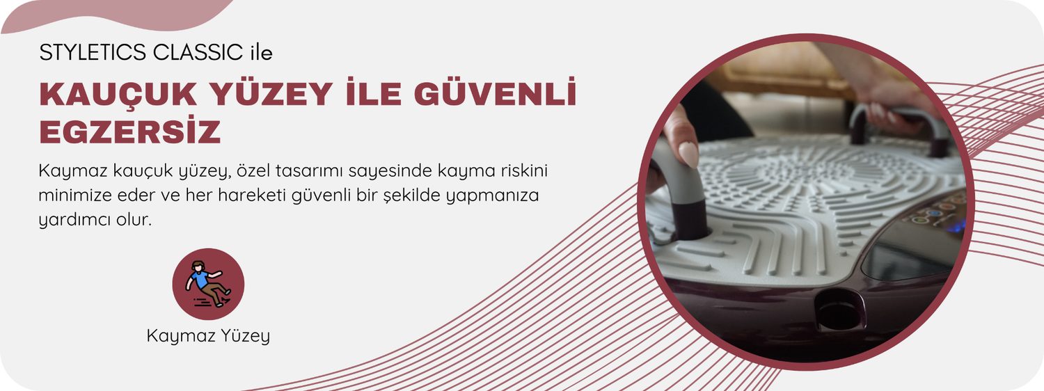 Styletics Classic kaymaz kauçuk yüzey