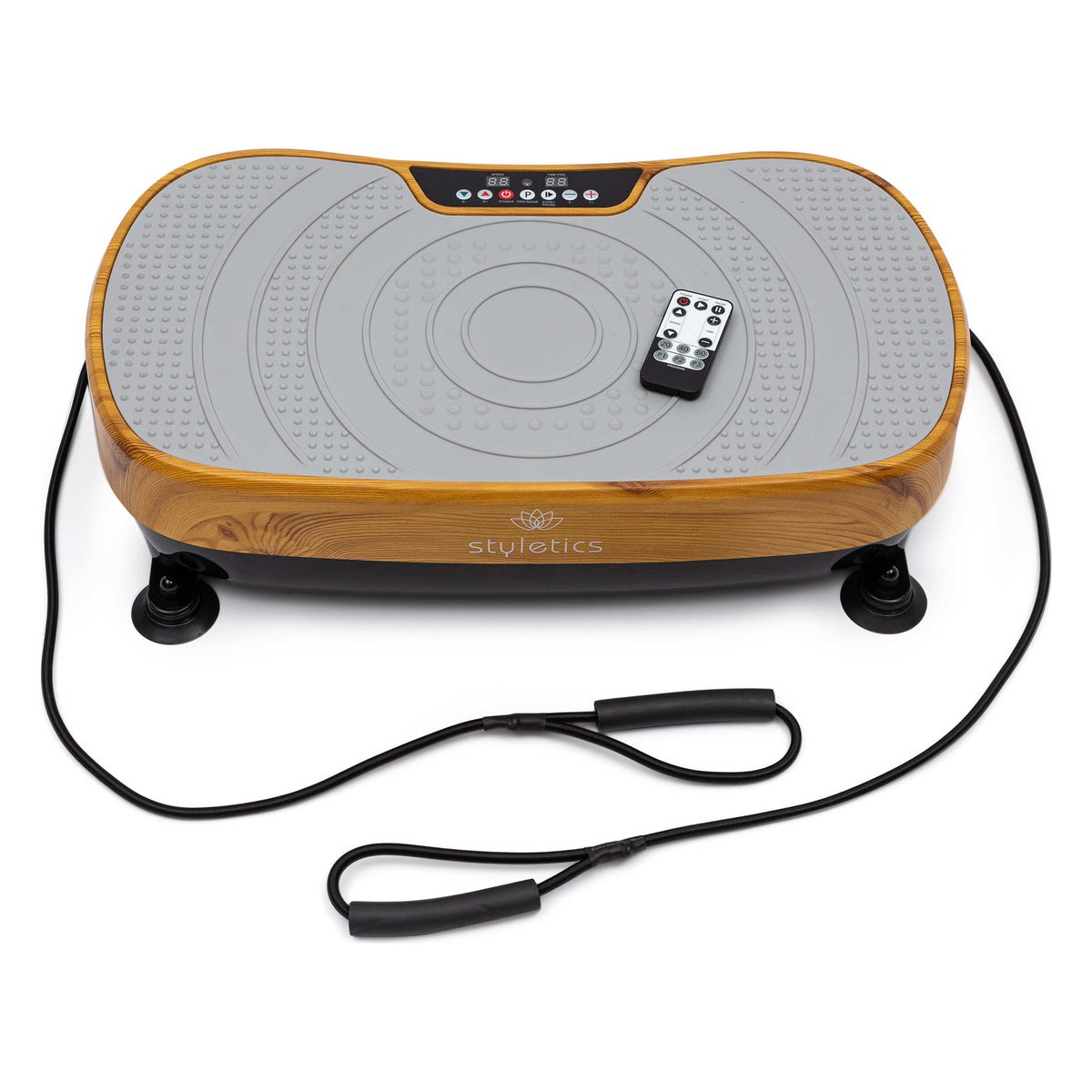 Styletics Compact titreşimli spor aleti, ahşap renk
